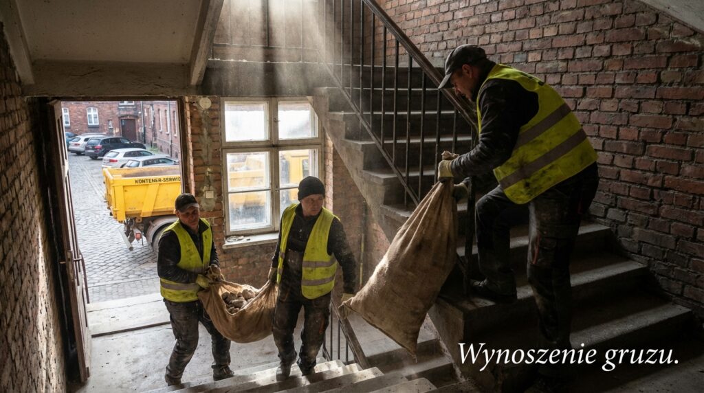 Ile kosztuje wyniesienie gruzu z mieszkania? Kompletny przewodnik cenowy 2026