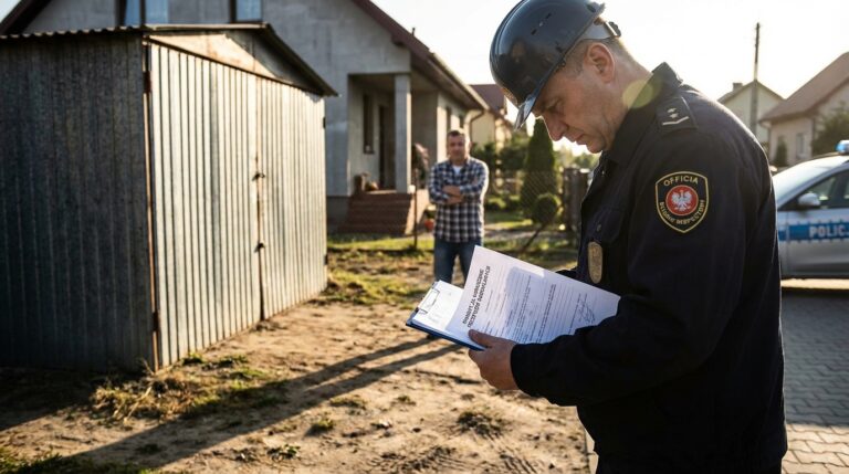 Kara za postawienie blaszaka bez zgłoszenia w 2026 roku – mandaty, grzywny i nakaz rozbiórki