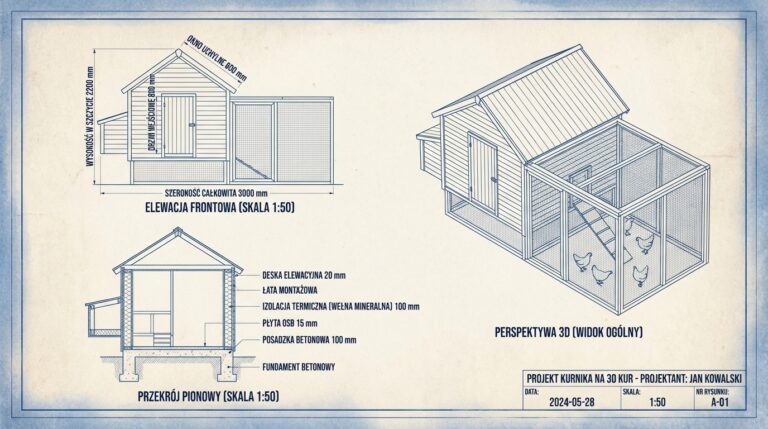 Projekt kurnika na 30 kur – kompletny przewodnik budowy z dokumentacją i przepisami
