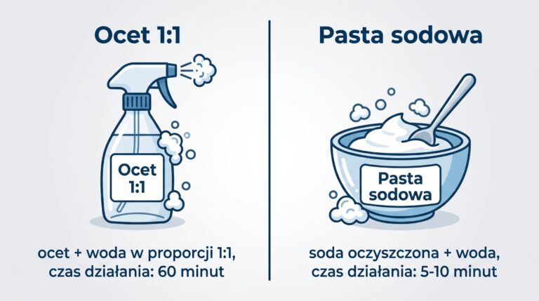 soda ocet plesn infografika