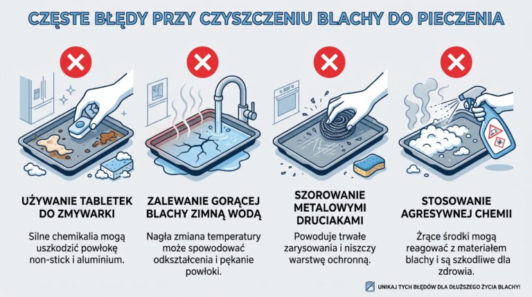bledy czyszczenia blachy infografika