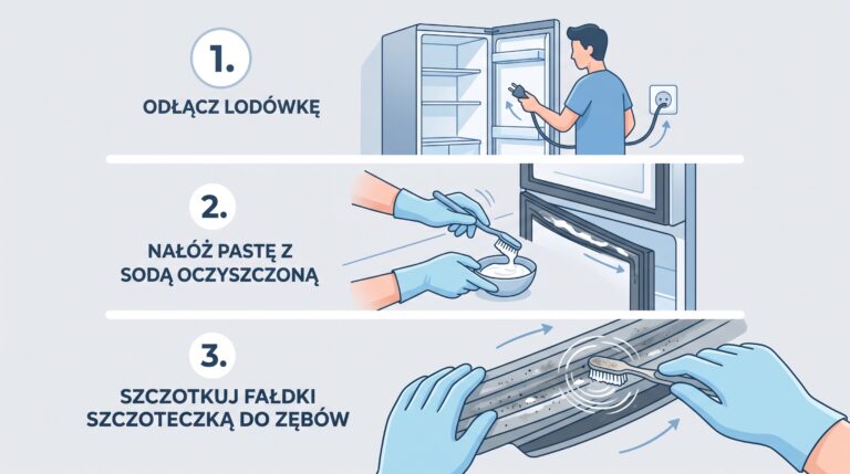 kroki czyszczenia uszczelki